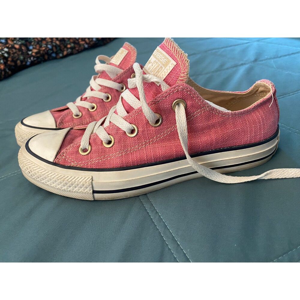 Rose Gold/Pink Shimmer Converse Size Woman's 6